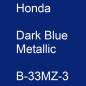 Preview: Honda, Dark Blue Metallic, B-33MZ-3.